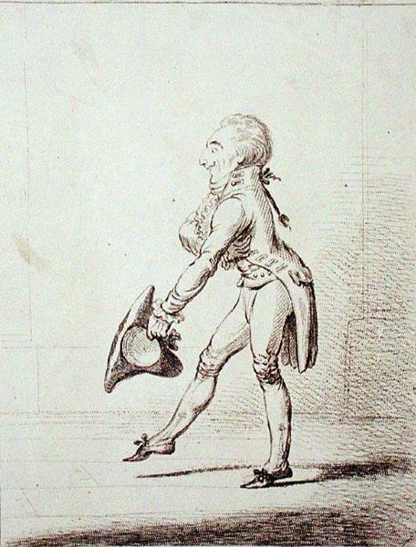 A Master of Ceremonies, udgivet af Hannah Humphrey i 1803 (radering) af James Gillray