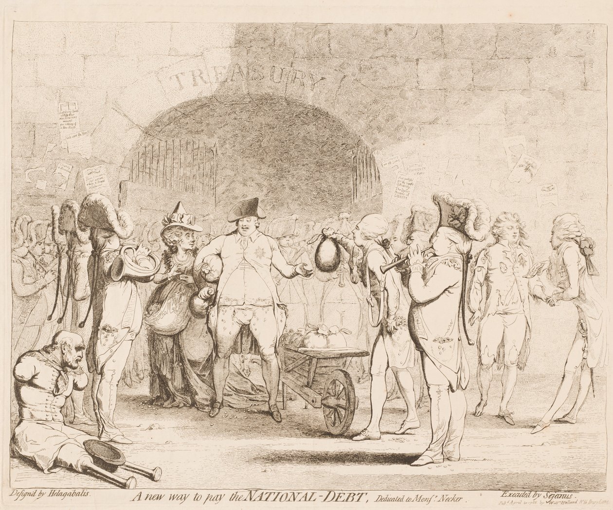 En ny måde at betale statsgælden på af James Gillray
