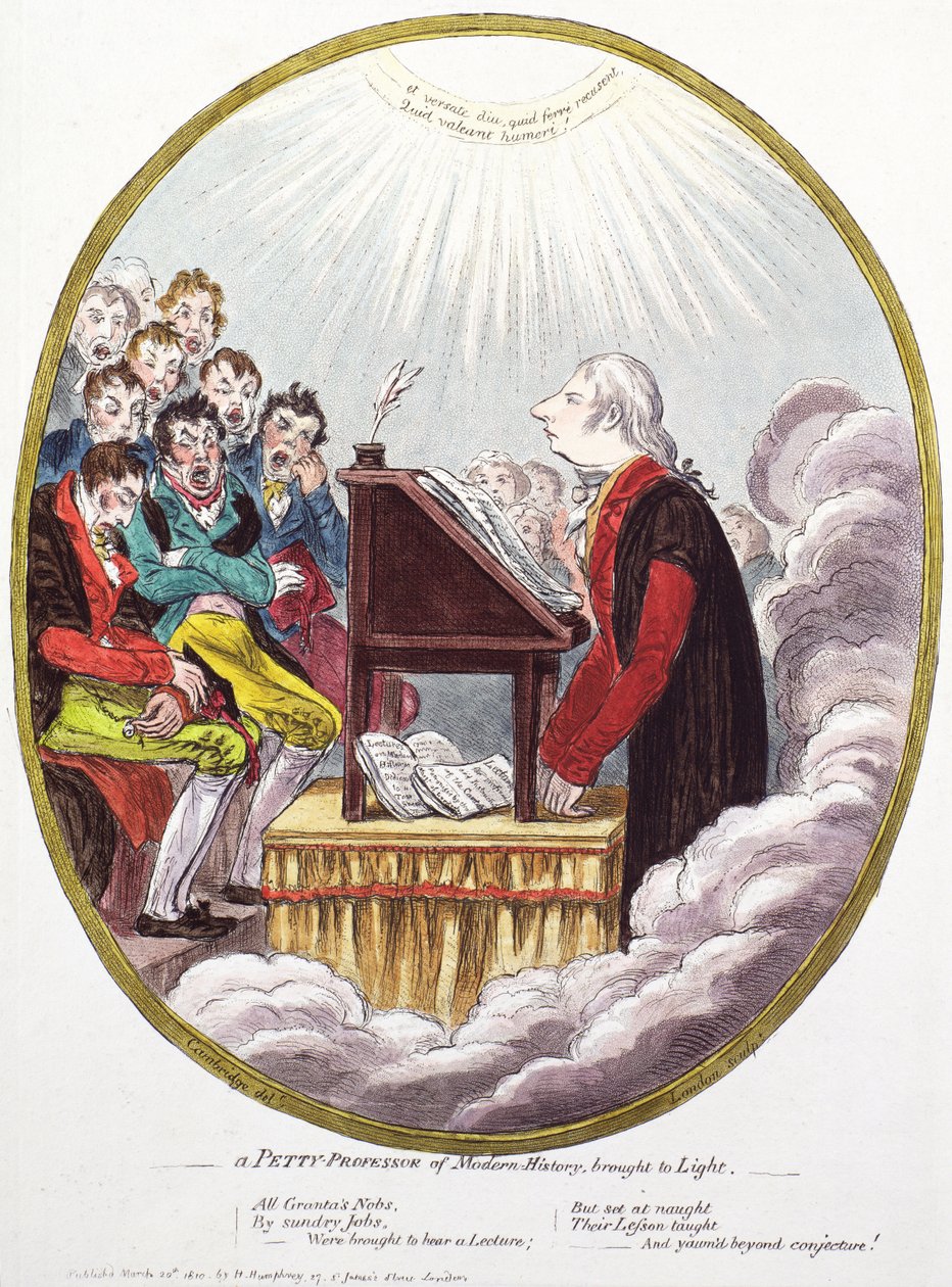 En lille professor i moderne historie bragt frem i lyset af James Gillray