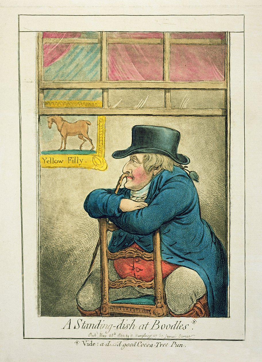 A Standing-dish at Boodles, udgivet af Hannah Humphrey, 1800 af James Gillray