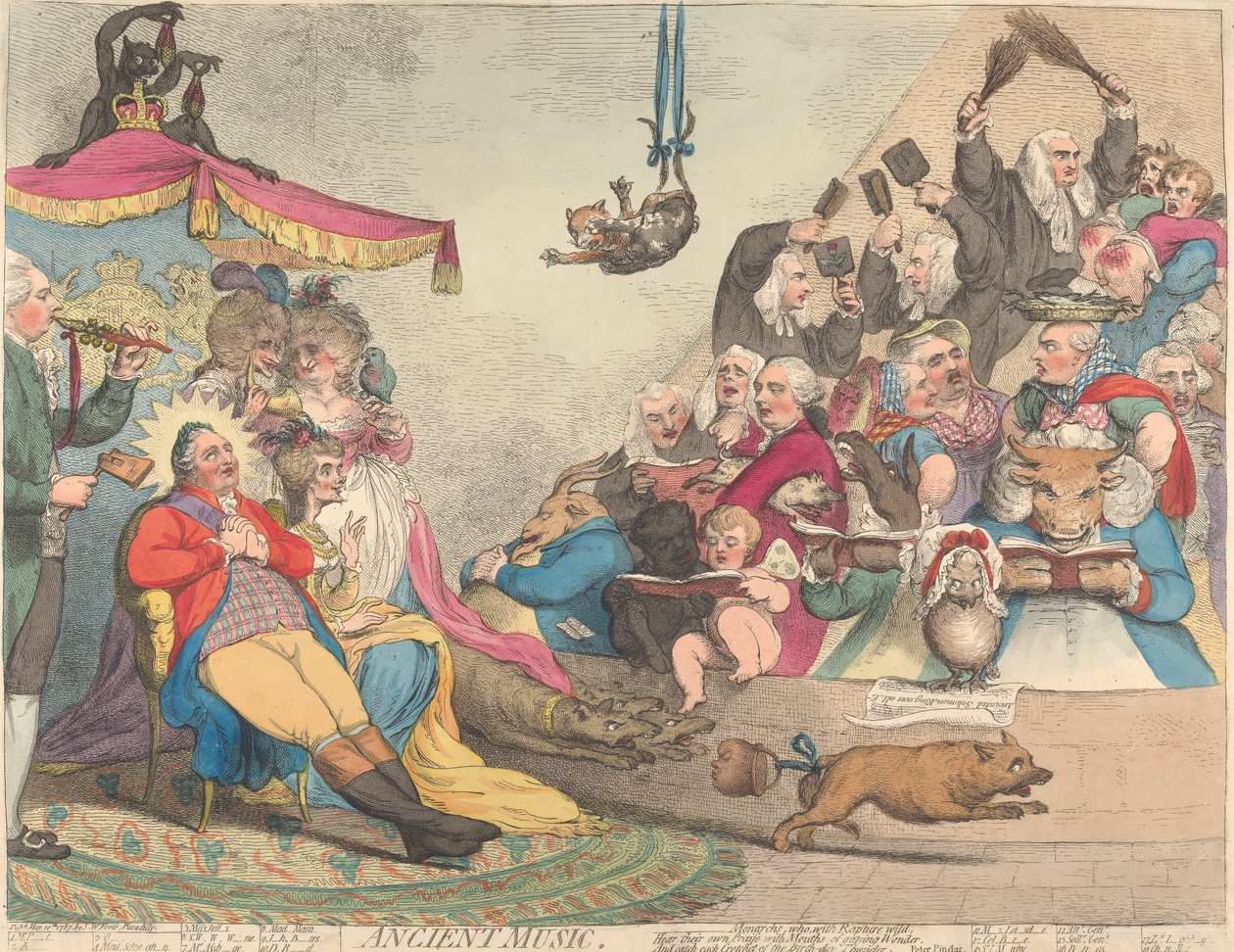Oldtidens musik af James Gillray