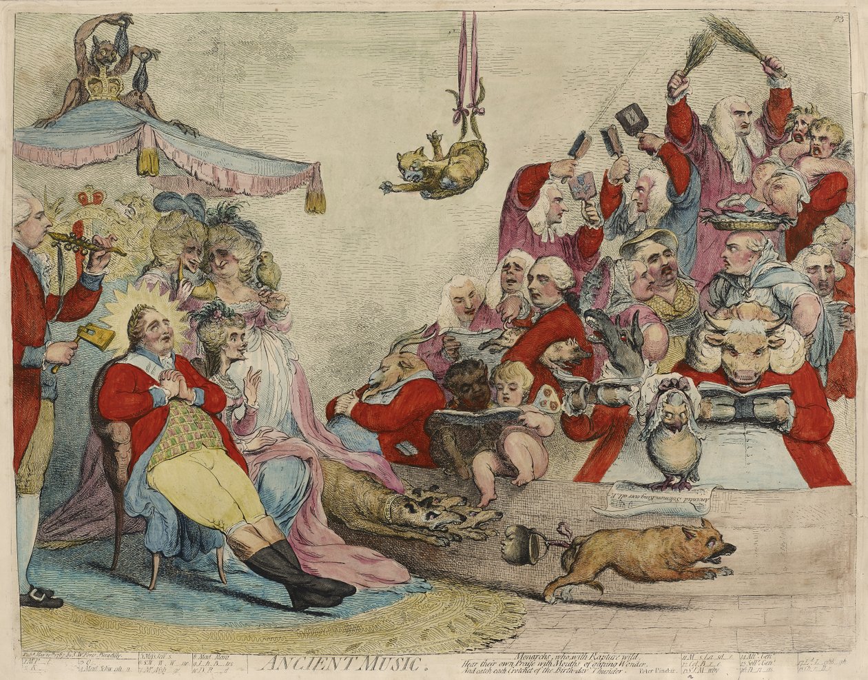 Oldtidsmusik [recto] af James Gillray