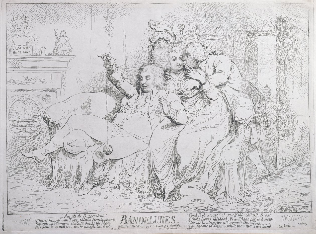 Bandelures, udgivet af S.W. Fores i 1791 (radering) af James Gillray
