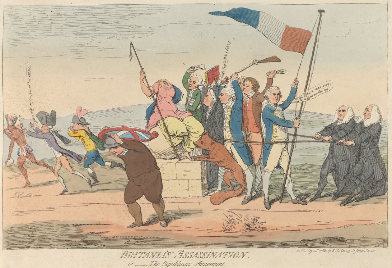 Attentatet på Britannia... eller – Den republikanske underholdning af James Gillray