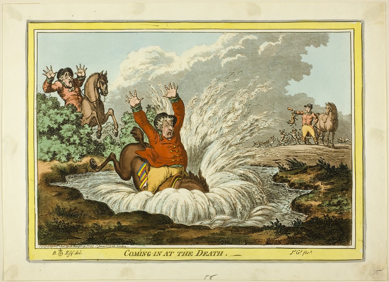 Kommer ind ved døden af James Gillray