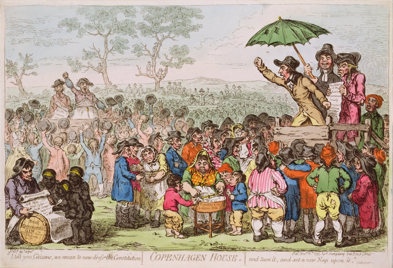 Copenhagen House udgivet af H. Humphrey, 1795 (tryk) af James Gillray