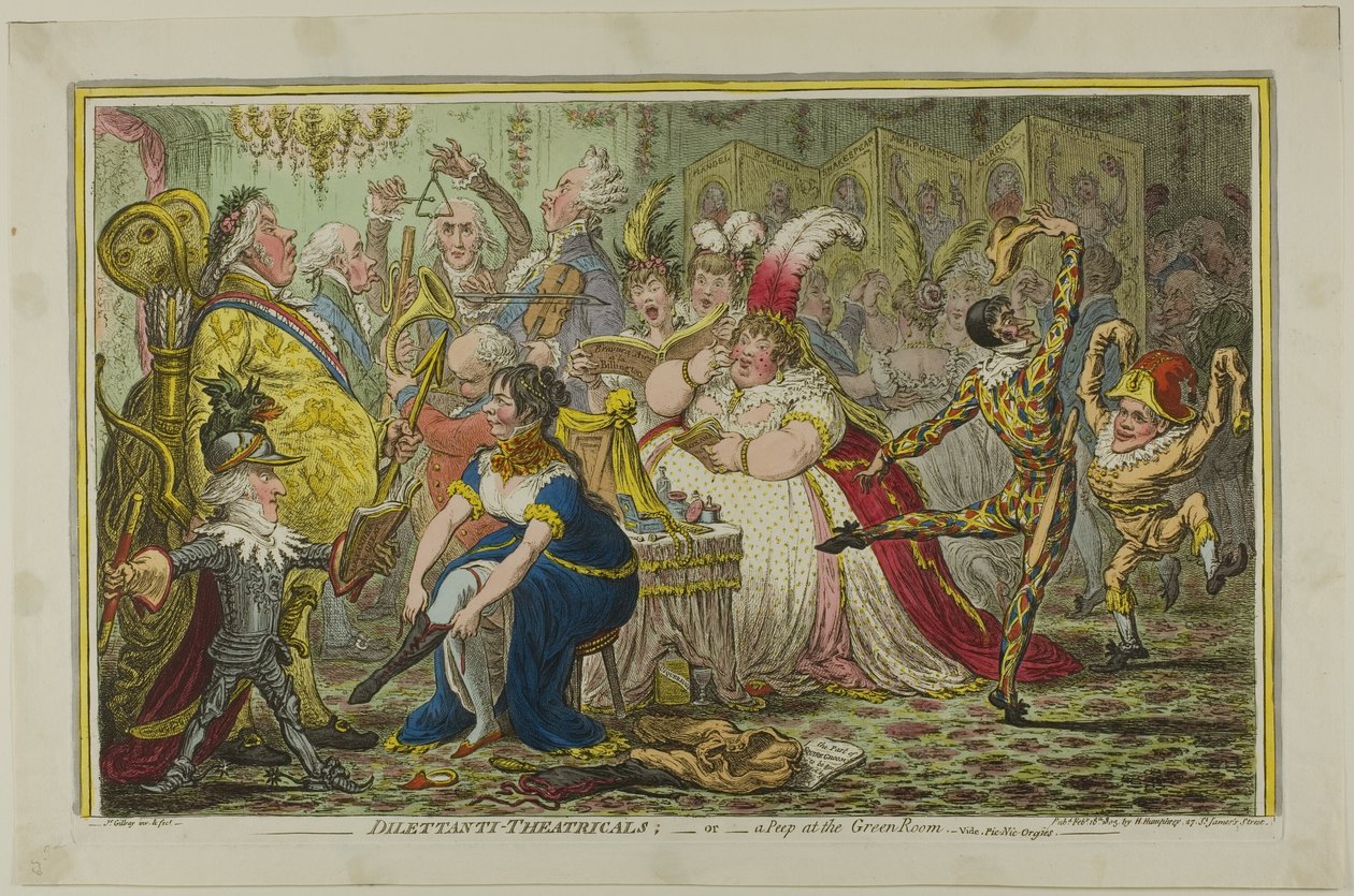 Amatører-Theatre af James Gillray