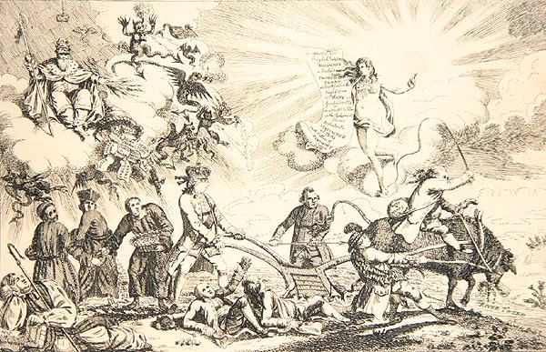 Kirkelig og politisk, nationens tilstand af James Gillray