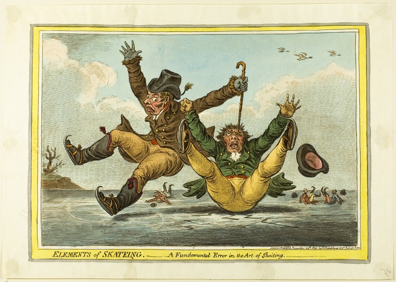 Elementer i skøjteløb: En grundlæggende fejl i kunsten at skøjte af James Gillray