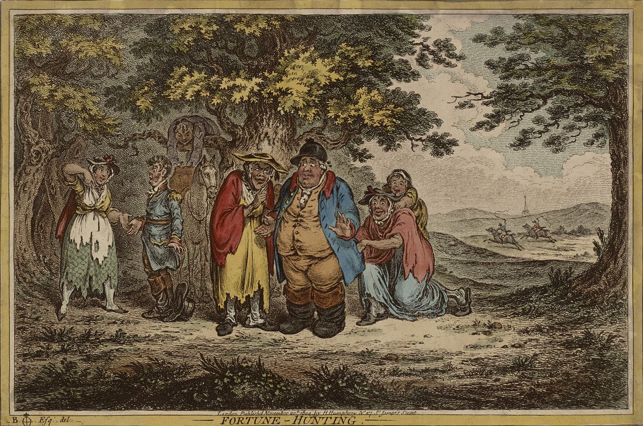 Lykkejagt, udgivet 20. november af James Gillray