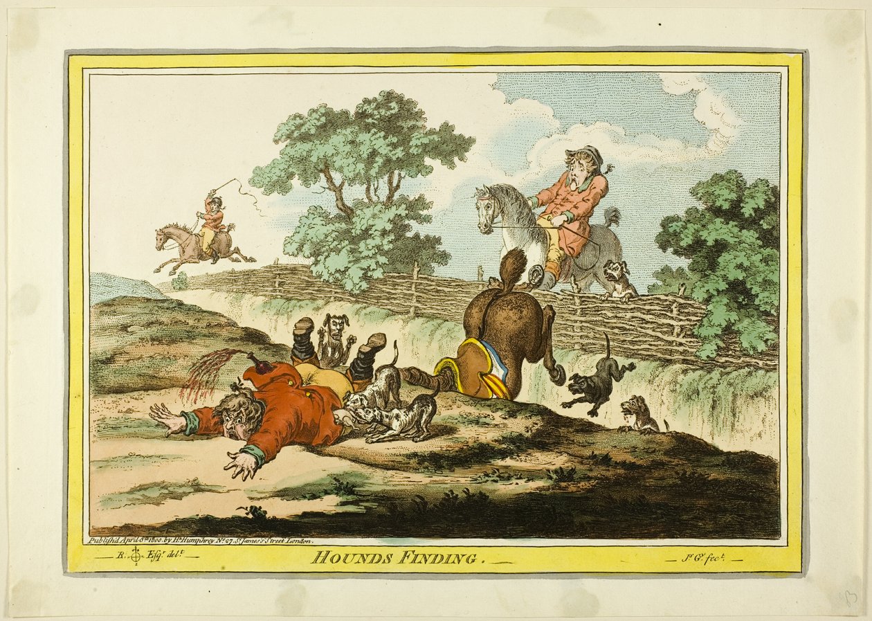 Hunde, der finder af James Gillray