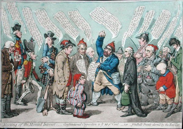 Meeting of the Monied Interest: Constitutional Opposition to 10 procent, eller John Bull