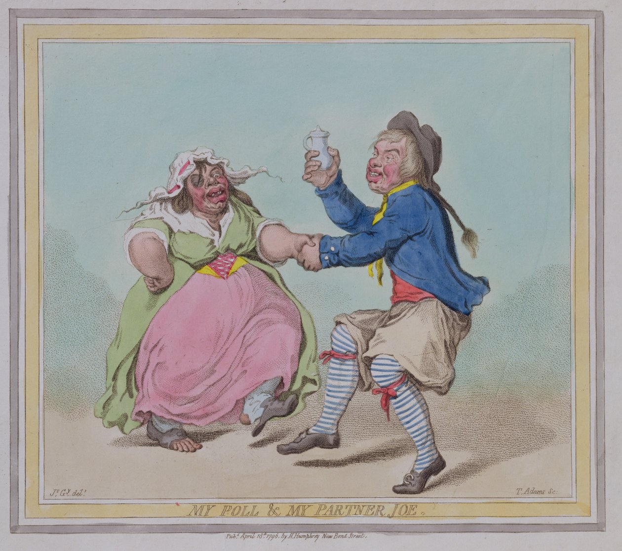 My Poll and My Partner Joe, indgraveret af T. Adams, pub. af Hannah Humphrey, 1796 af James Gillray