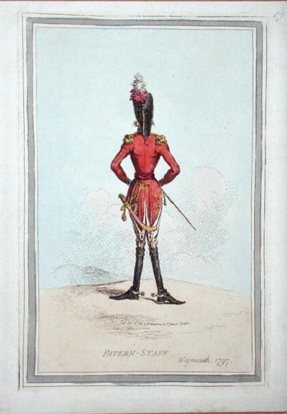 Pattern-Staff, udgivet af Hannah Humphrey i 1797 (håndfarvet radering) af James Gillray