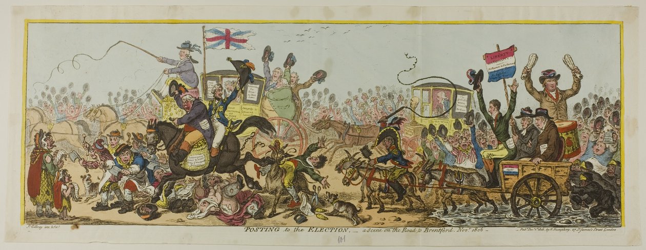 Udstationering til valget af James Gillray