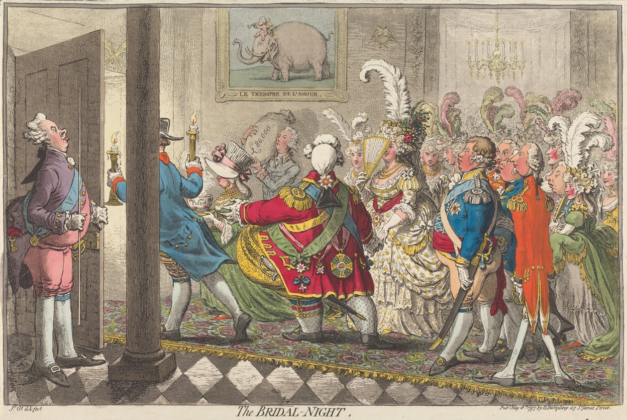 Die Hochzeitsnacht af James Gillray