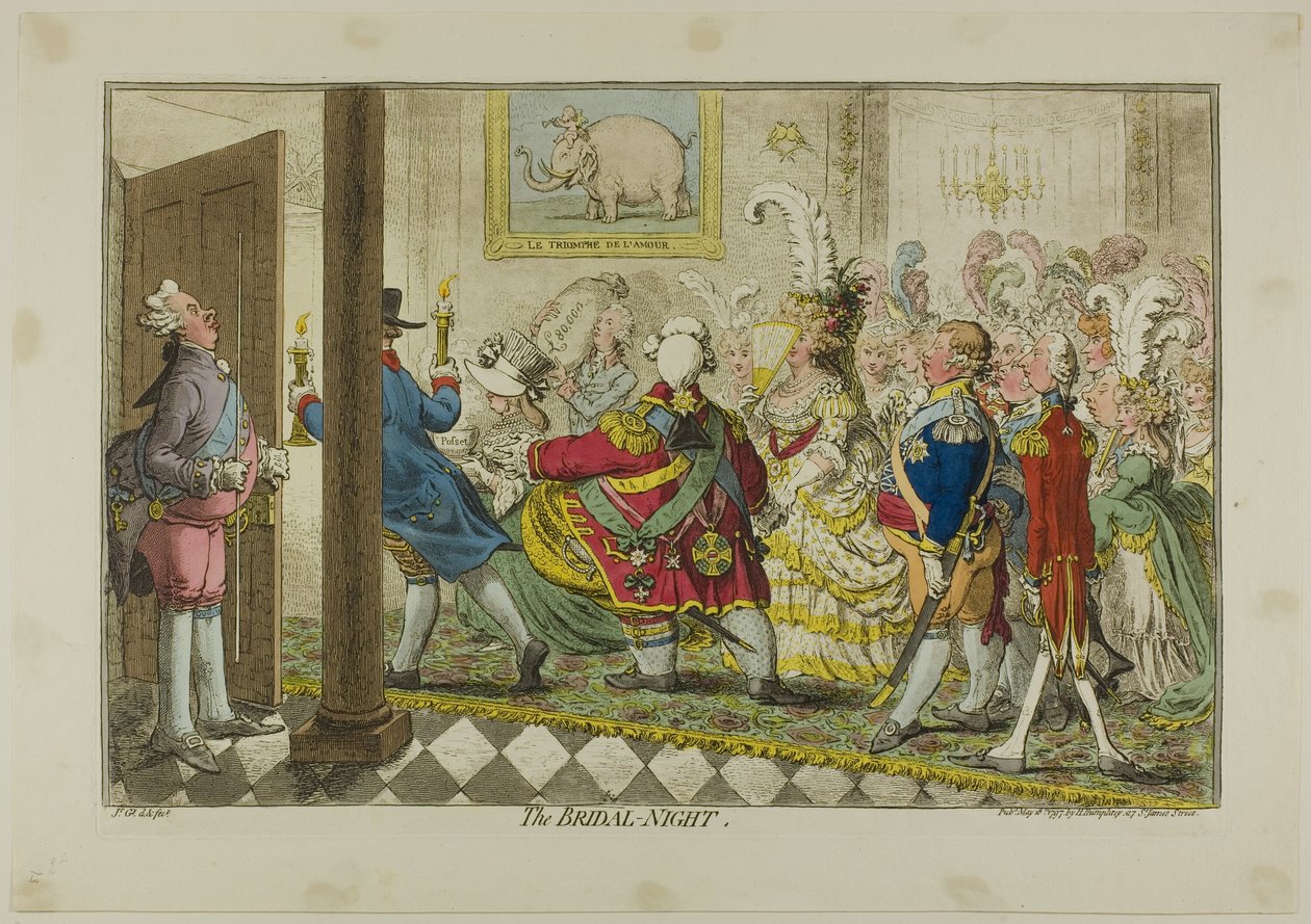 Brudenatten af James Gillray