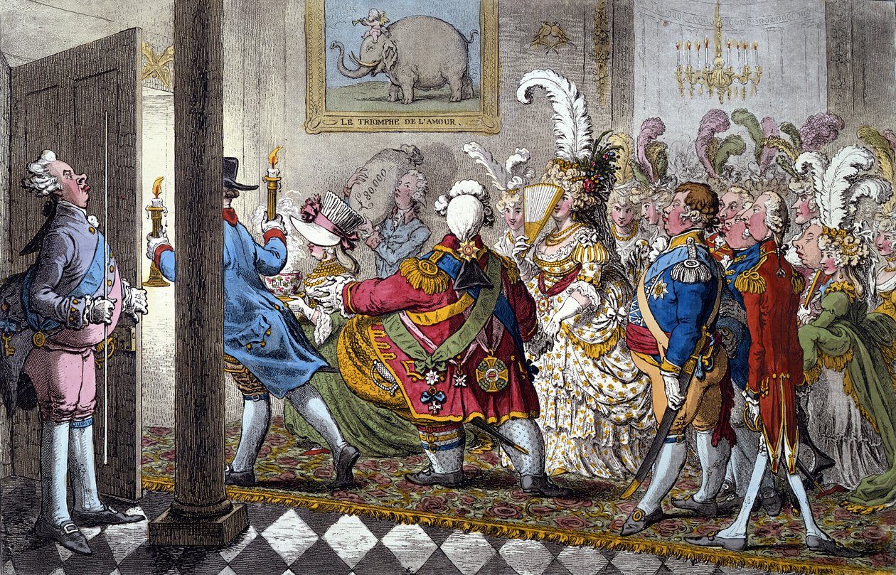 Brudenatten af James Gillray
