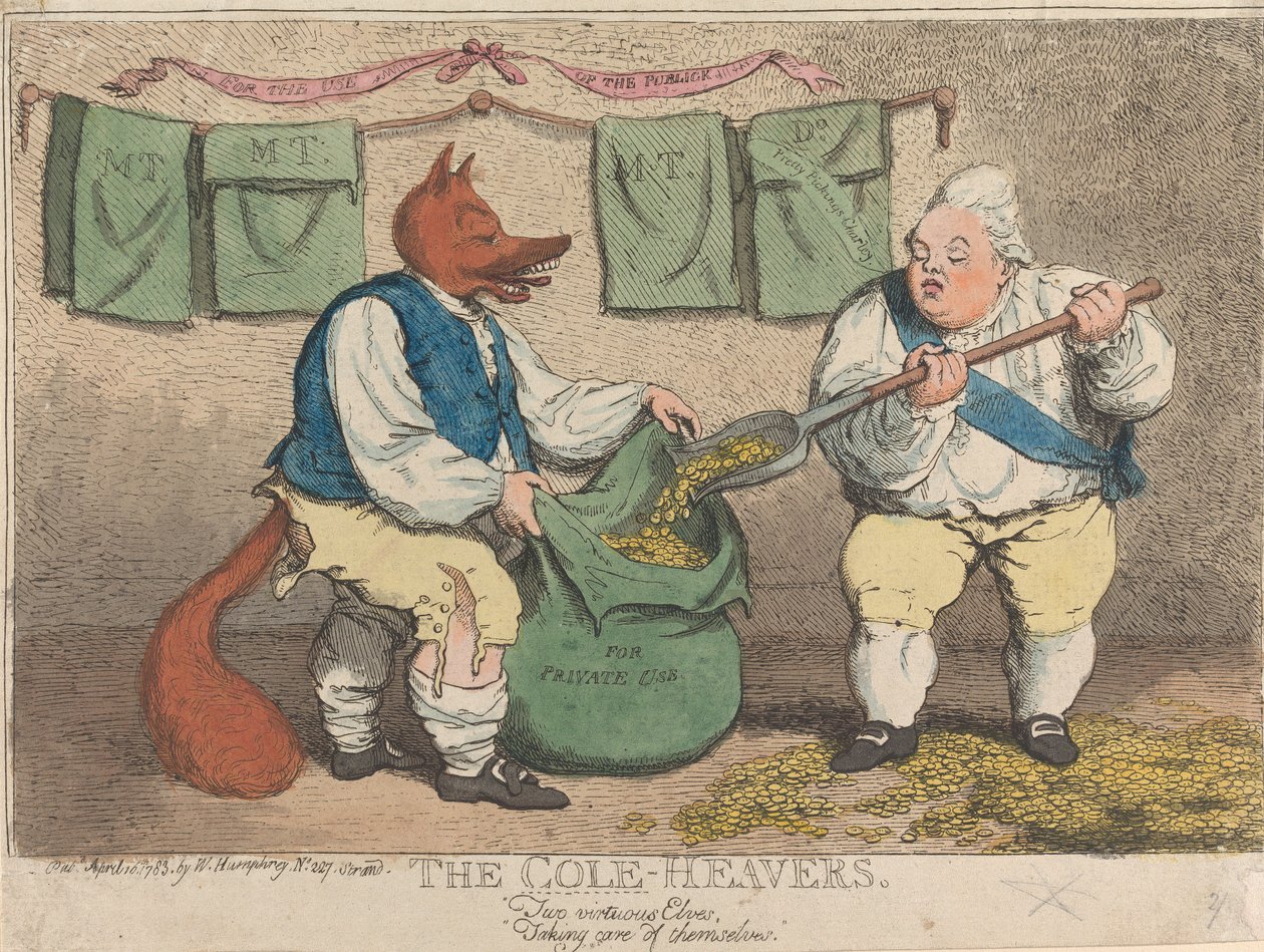 Cole-Heavers. To dydige elver, der tager sig af sig selv af James Gillray