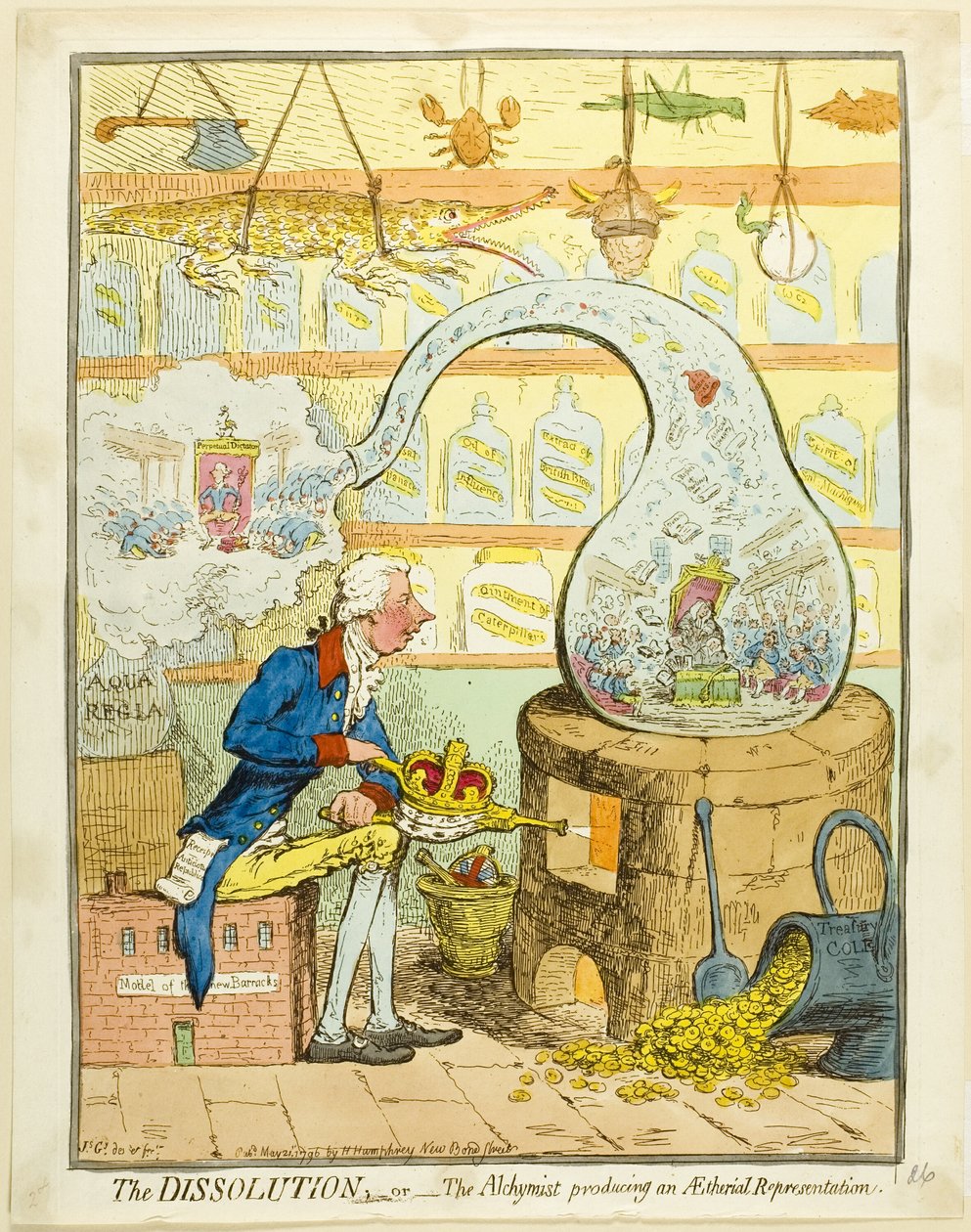 Opløsningen; eller alkymisten, der frembringer en æterisk repræsentation af James Gillray