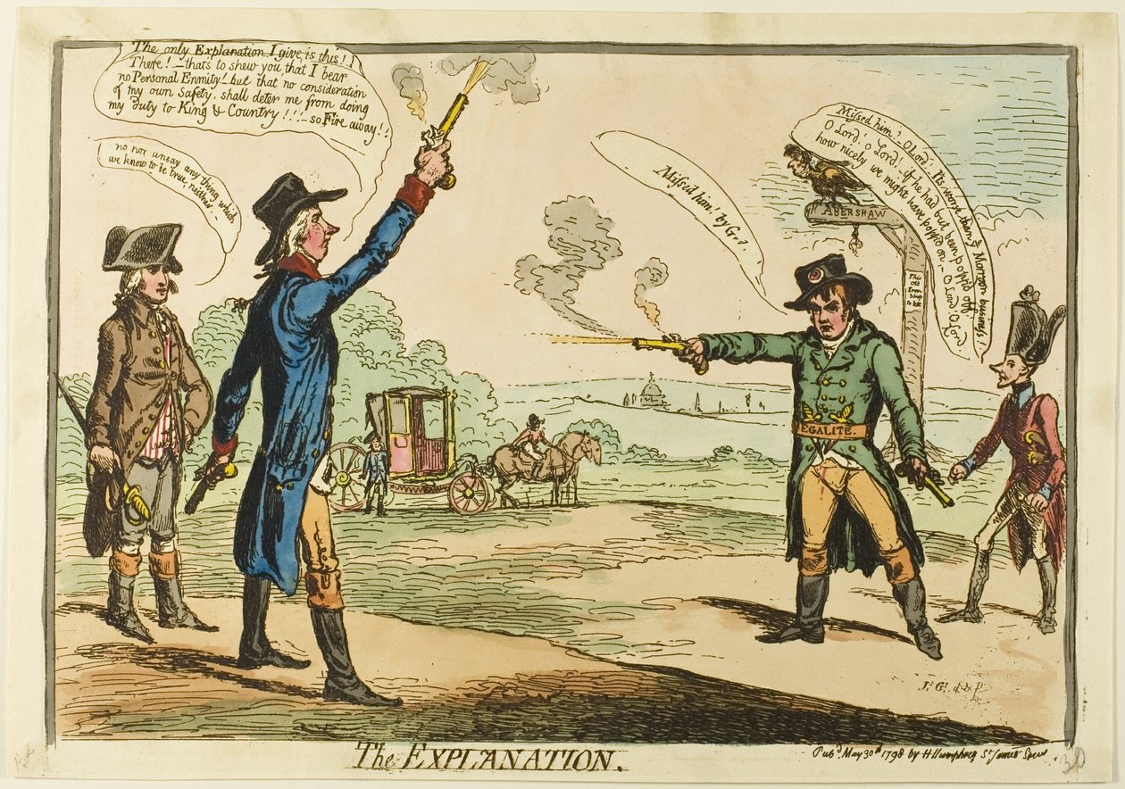 Forklaringen af James Gillray