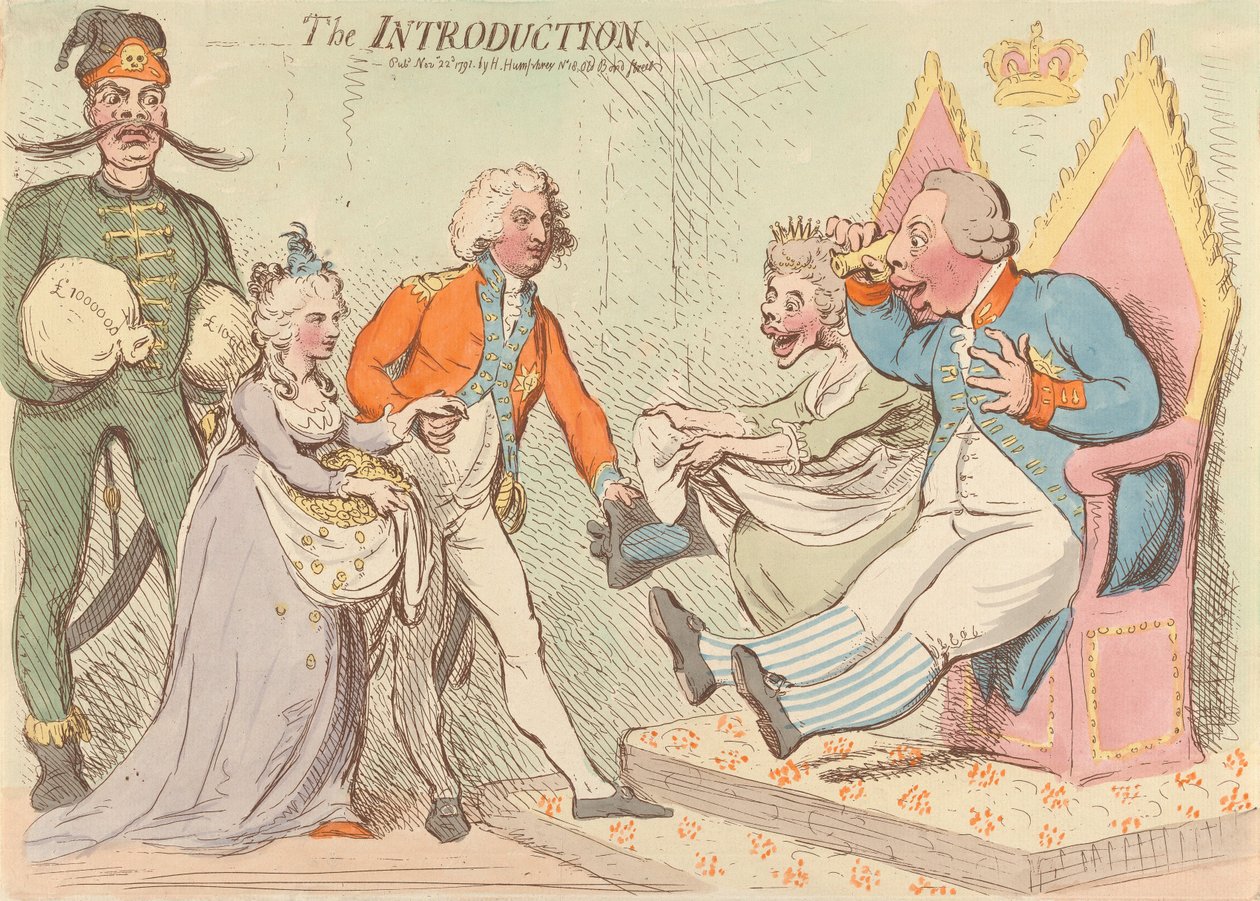 Indledningen af James Gillray