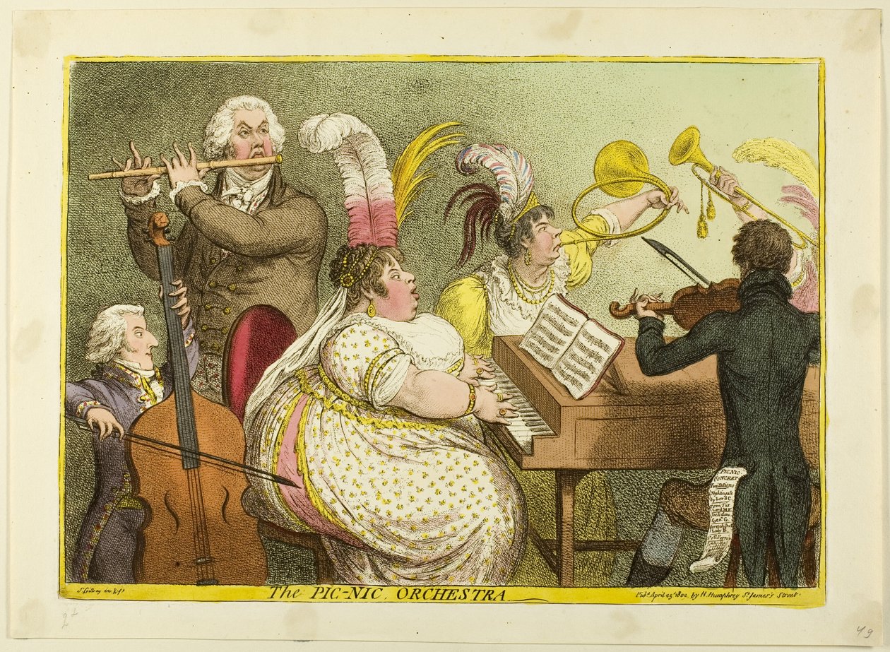The Pic-Nic Orchestra af James Gillray