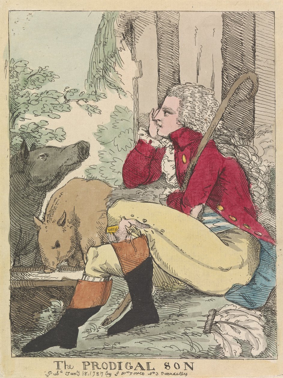 Den fortabte søn af James Gillray