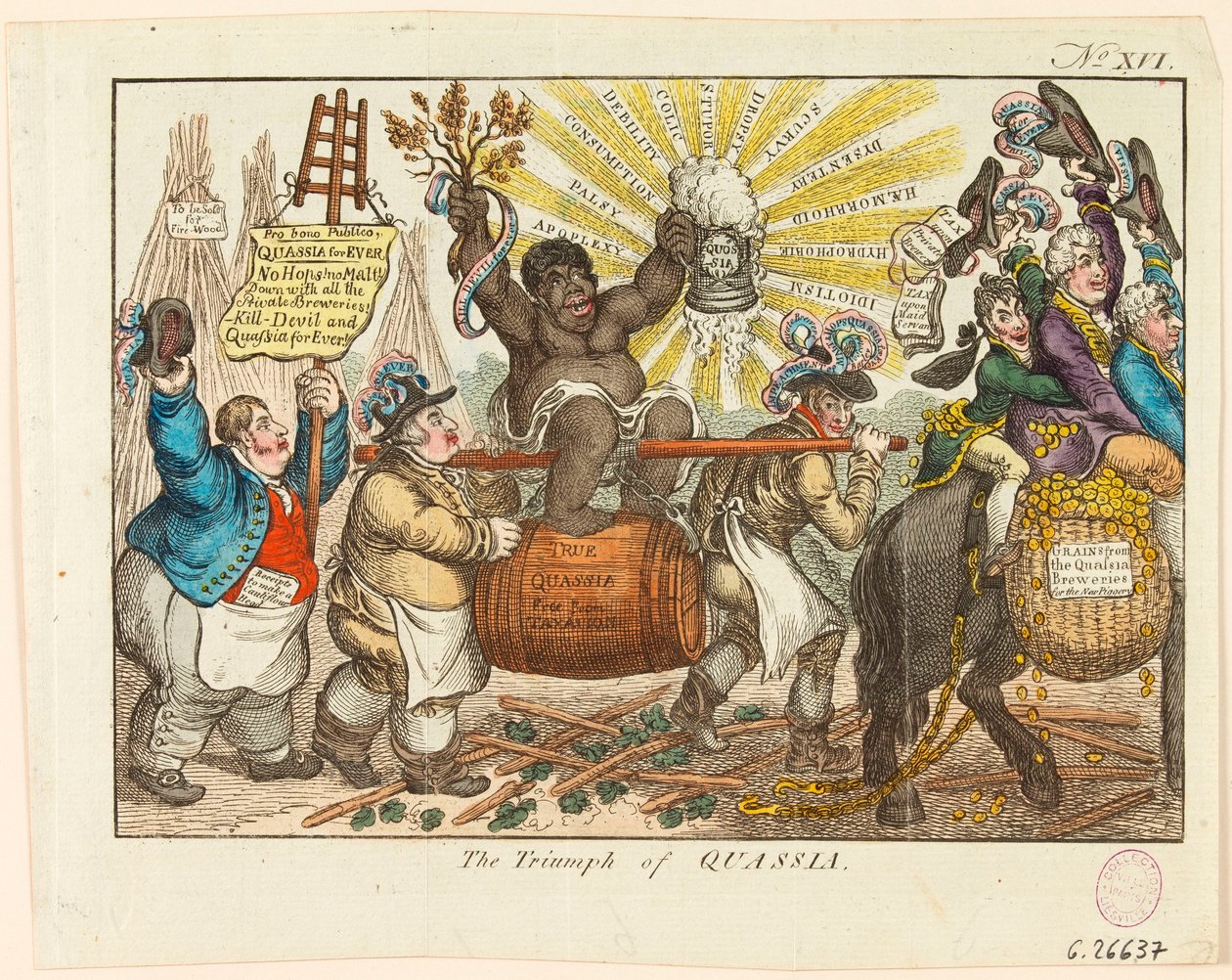 Quassias triumf af James Gillray
