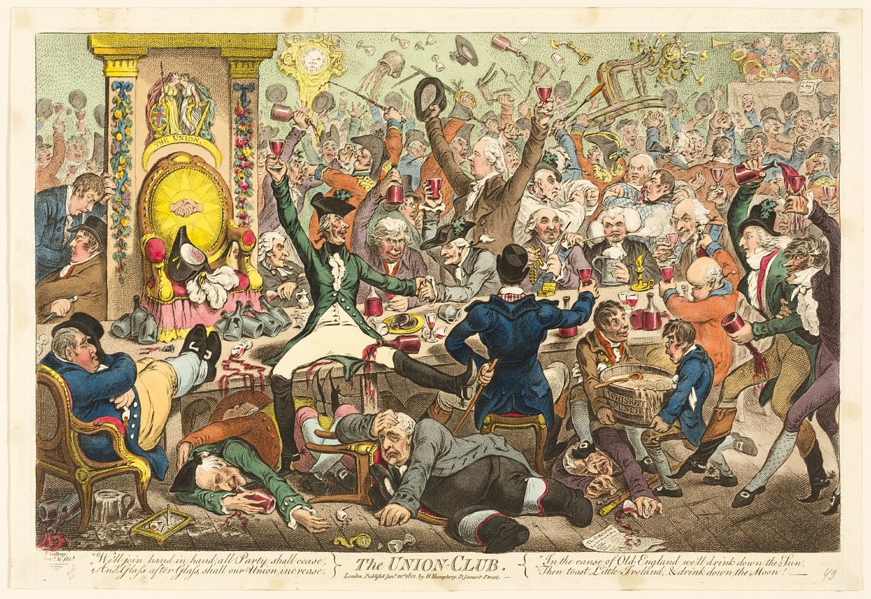 Unionsklubben af James Gillray
