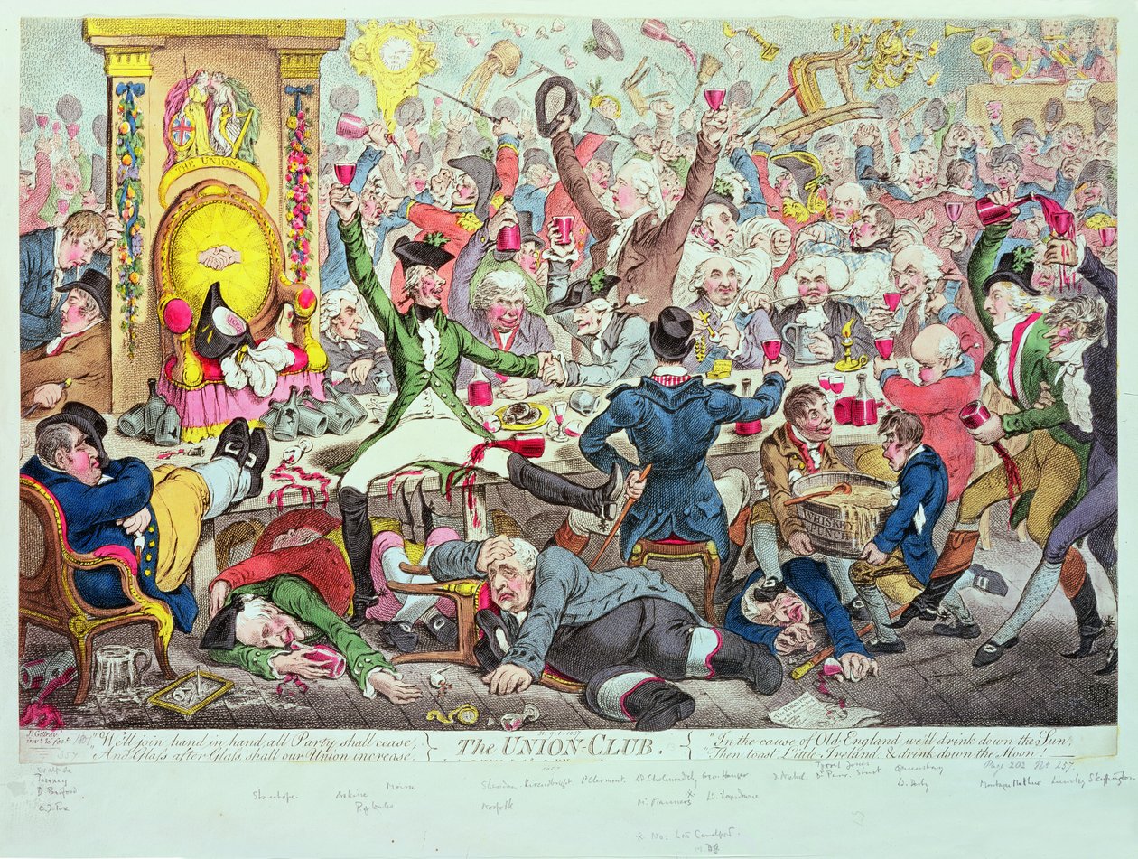 Unionsklubben af James Gillray