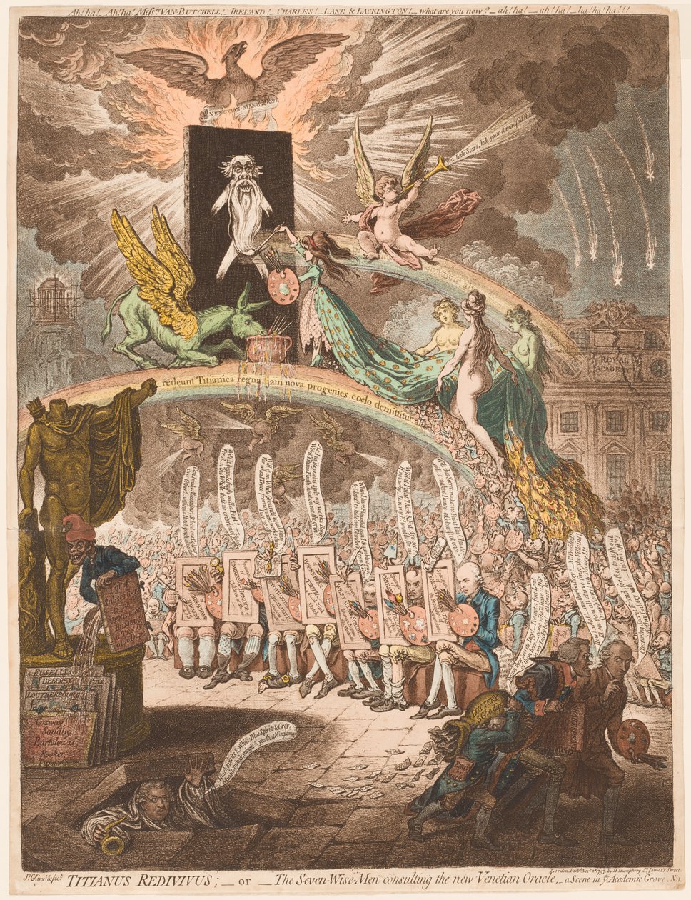 Tizian genbrugt af James Gillray