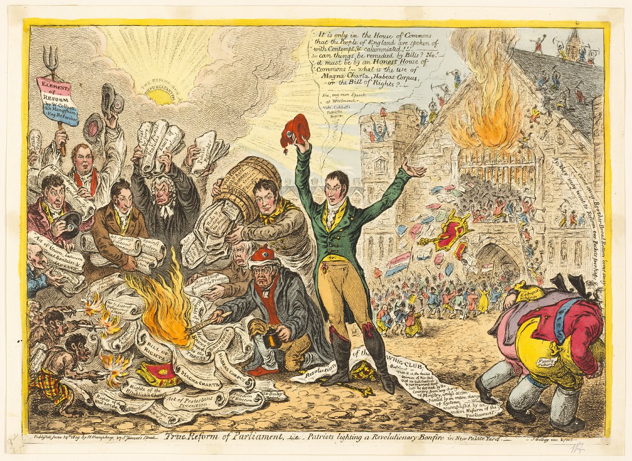 Ægte reform af parlamentet af James Gillray