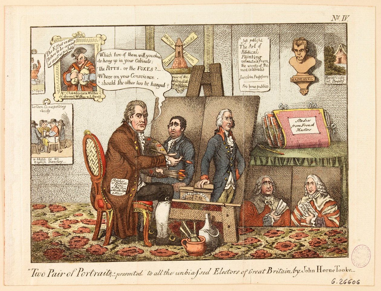 To par portrætter: præsenteret for alle Storbritanniens upartiske vælgere af John Horne Tooke af James Gillray