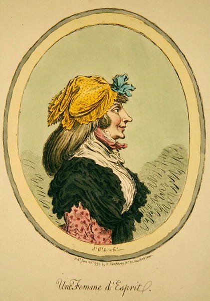 A Woman of the Spirit, udgivet af Hannah Humphrey af James Gillray