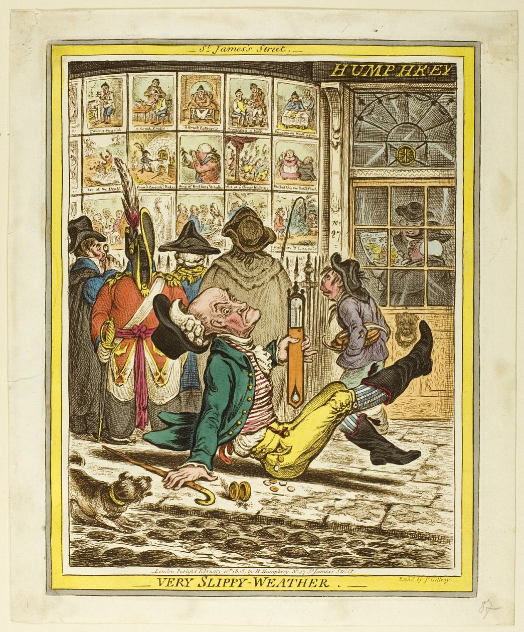 Meget glat vejr af James Gillray