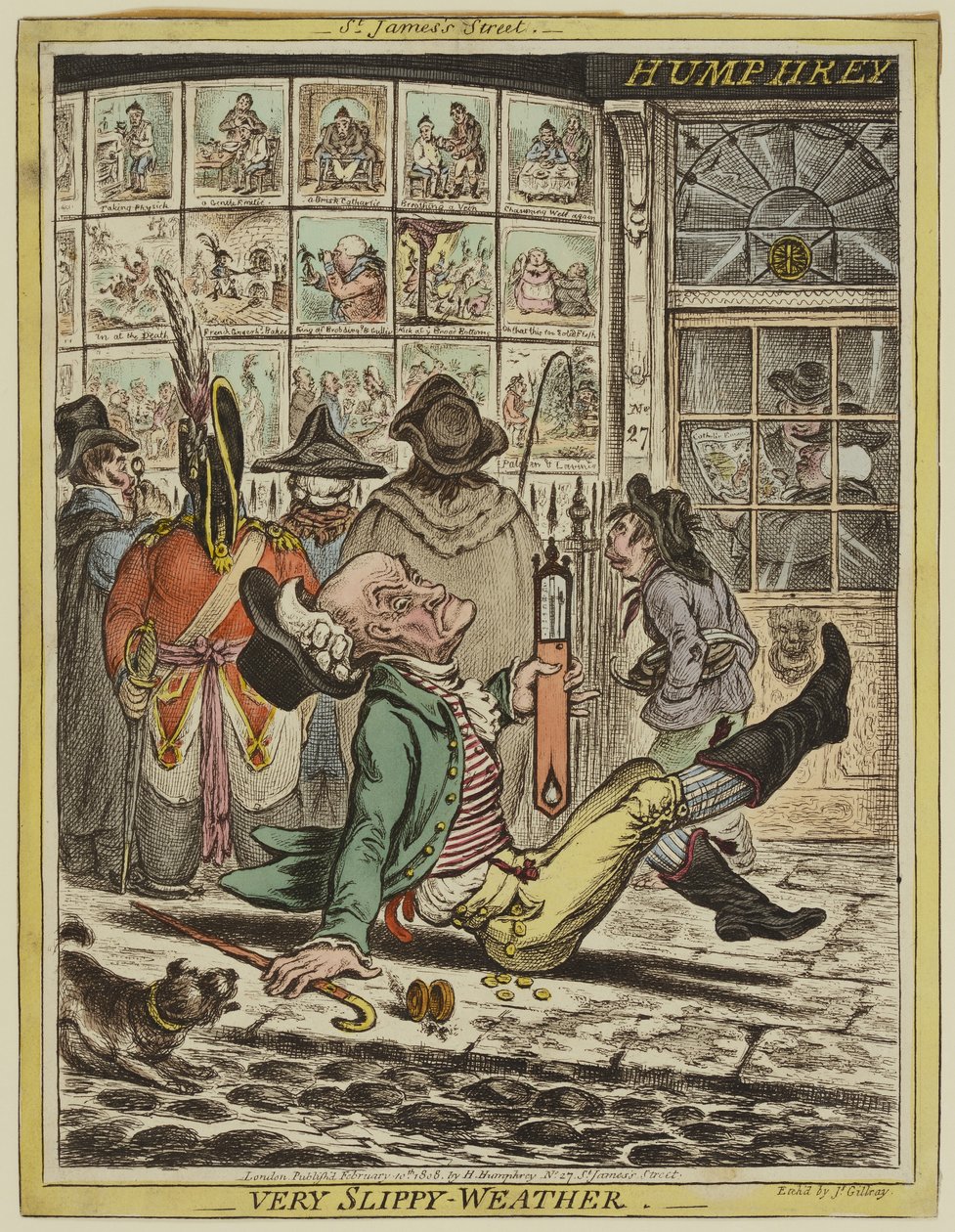 Meget glat vejr af James Gillray