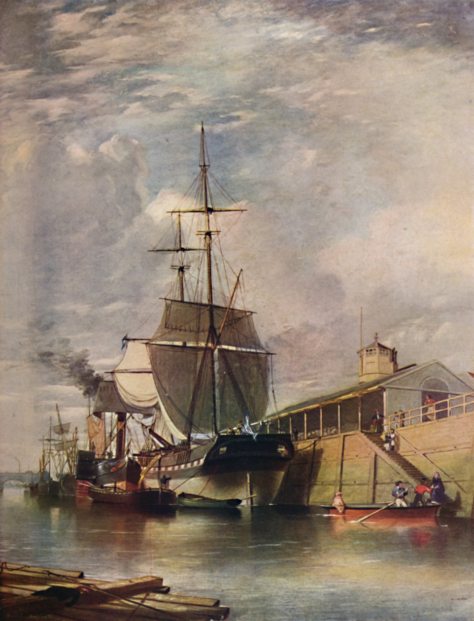Belfast Harbour - Færgetrappe, 1851, 1909. af James Glen Wilson