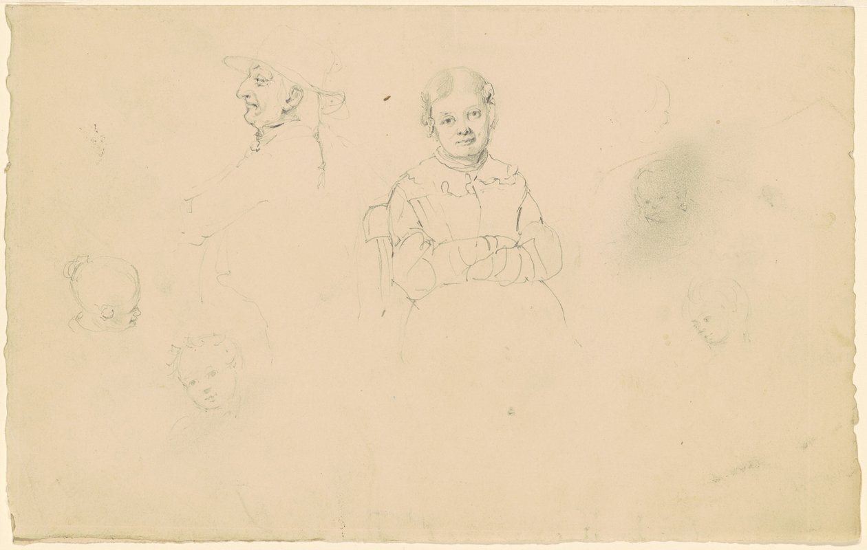 Studier af figurer af James Goodwyn Clonney