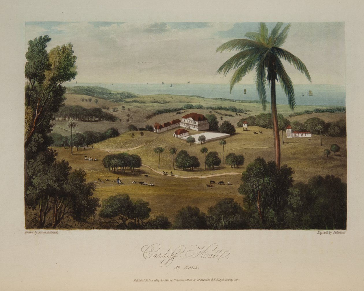 Cardiff Hall, St. Anns af James Hakewill