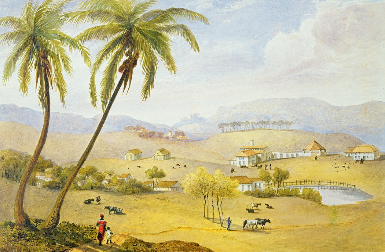 Haughton Court, Hannover, Jamaica, ca. 1820 af James Hakewill