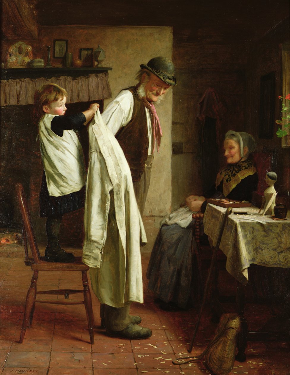 En Hjælpende Hånd af James Hayllar