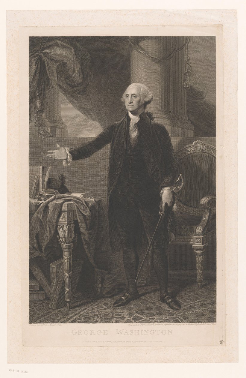 Portræt af George Washington af James Heath