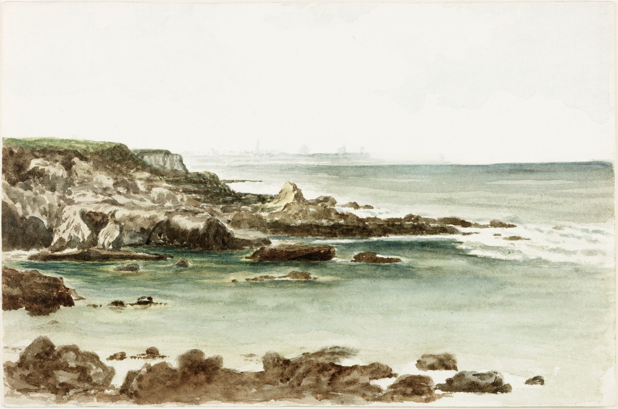 I nærheden af Marsden, Looking North (akvarel og kropsfarve på papir) af James Henry Cleet