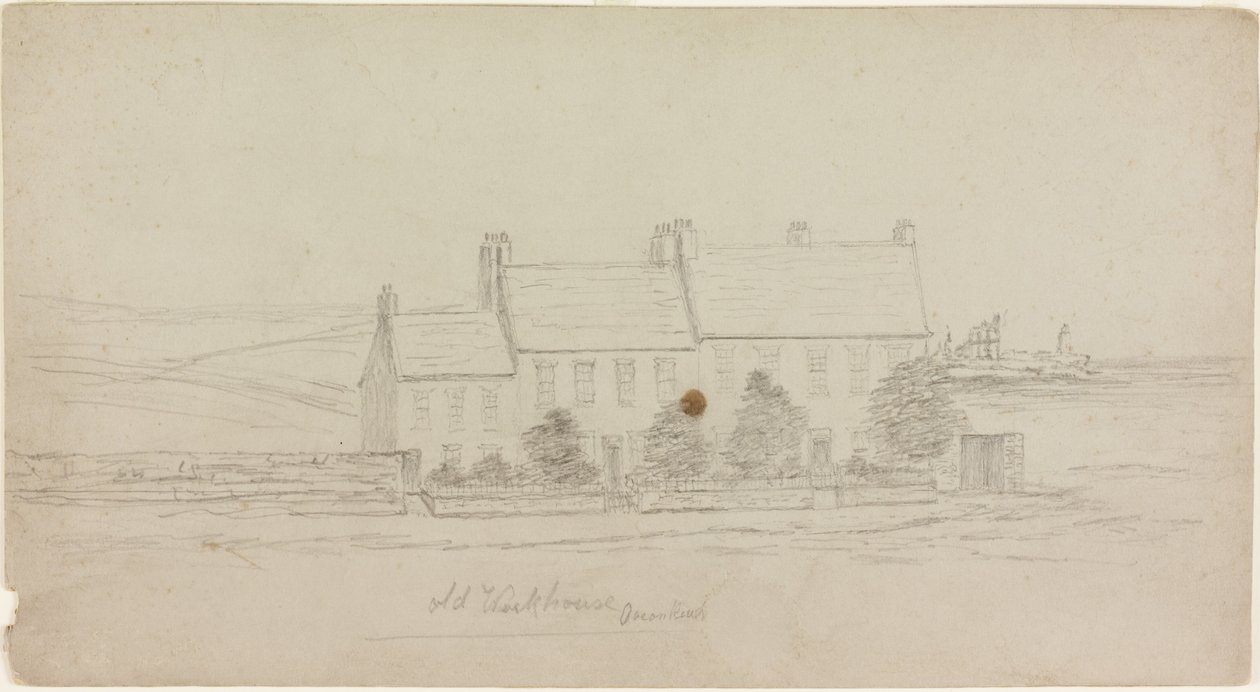 Old Workhouse, Ocean Road (blyant på kort) af James Henry Cleet