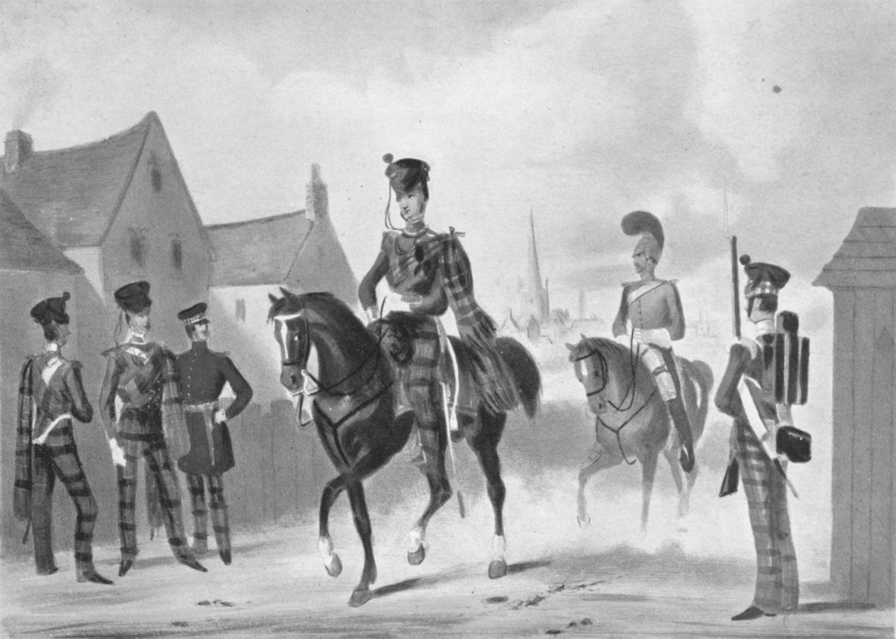 71st Highland Light Infantry Regiment Review Order, c1840 1909 af James Henry Lynch