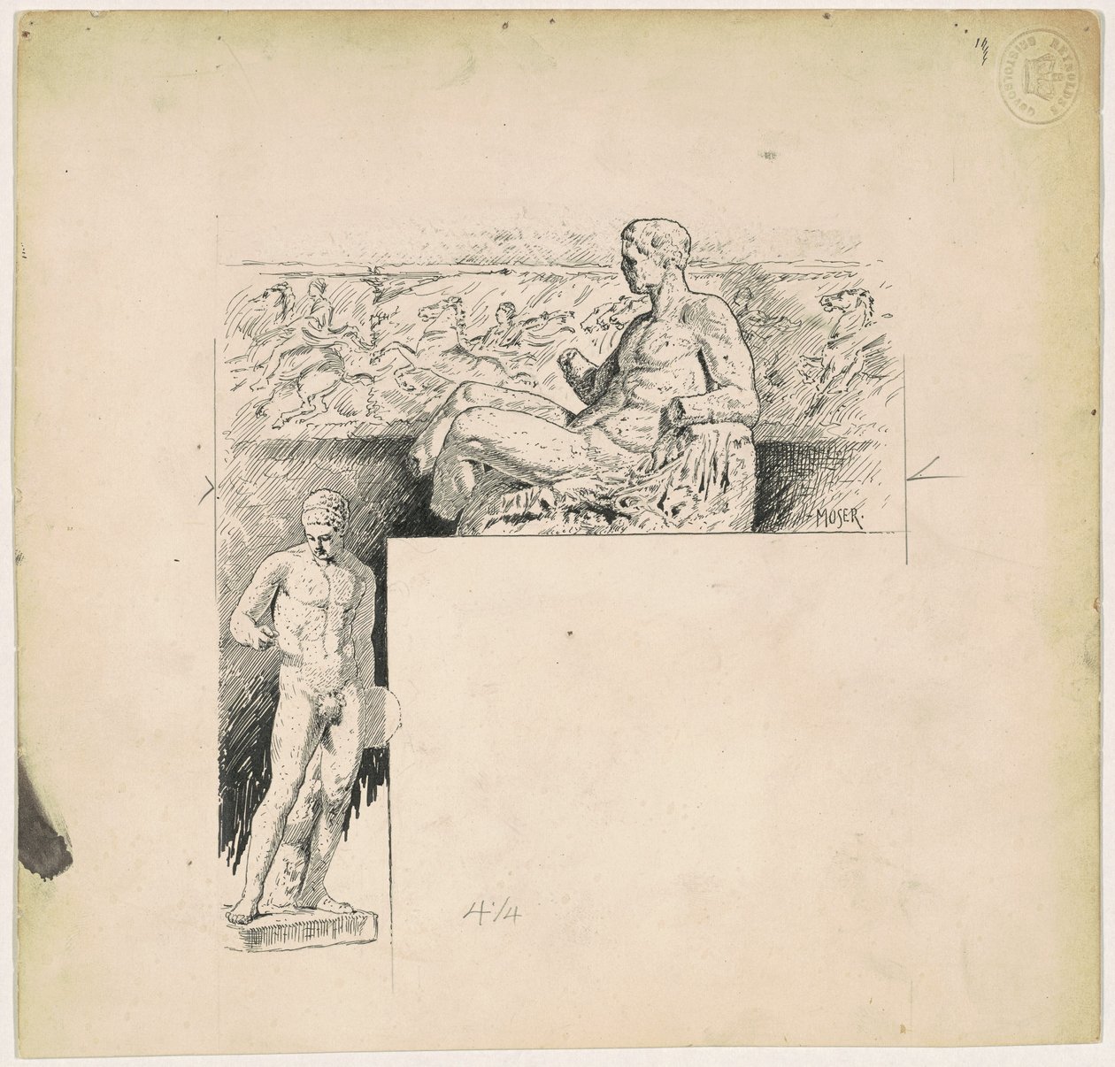 Afstøbninger fra Antique Sculpture: The Parthenon af James Henry Moser
