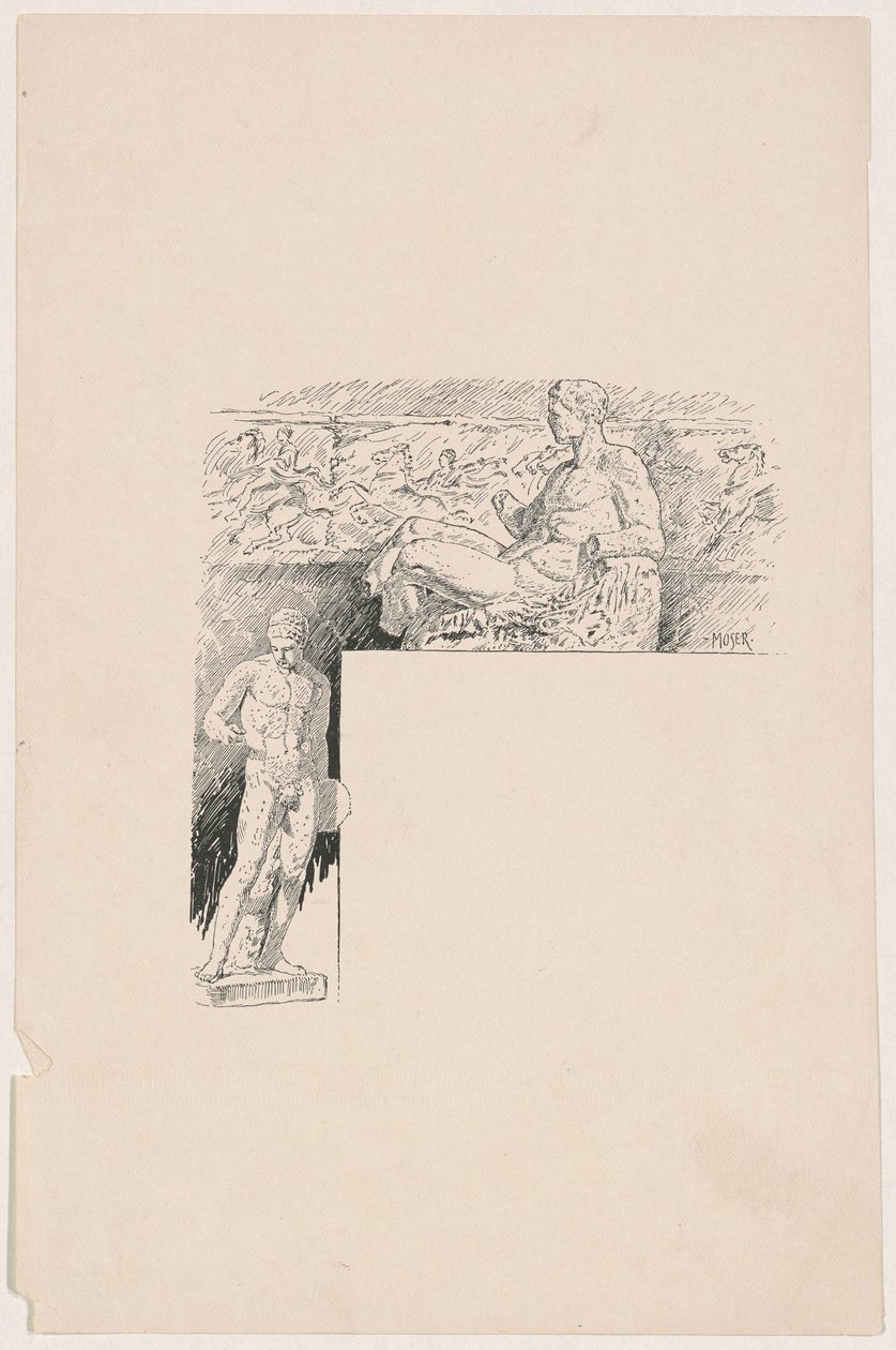 Afstøbninger fra Antique Sculpture: The Parthenon af James Henry Moser