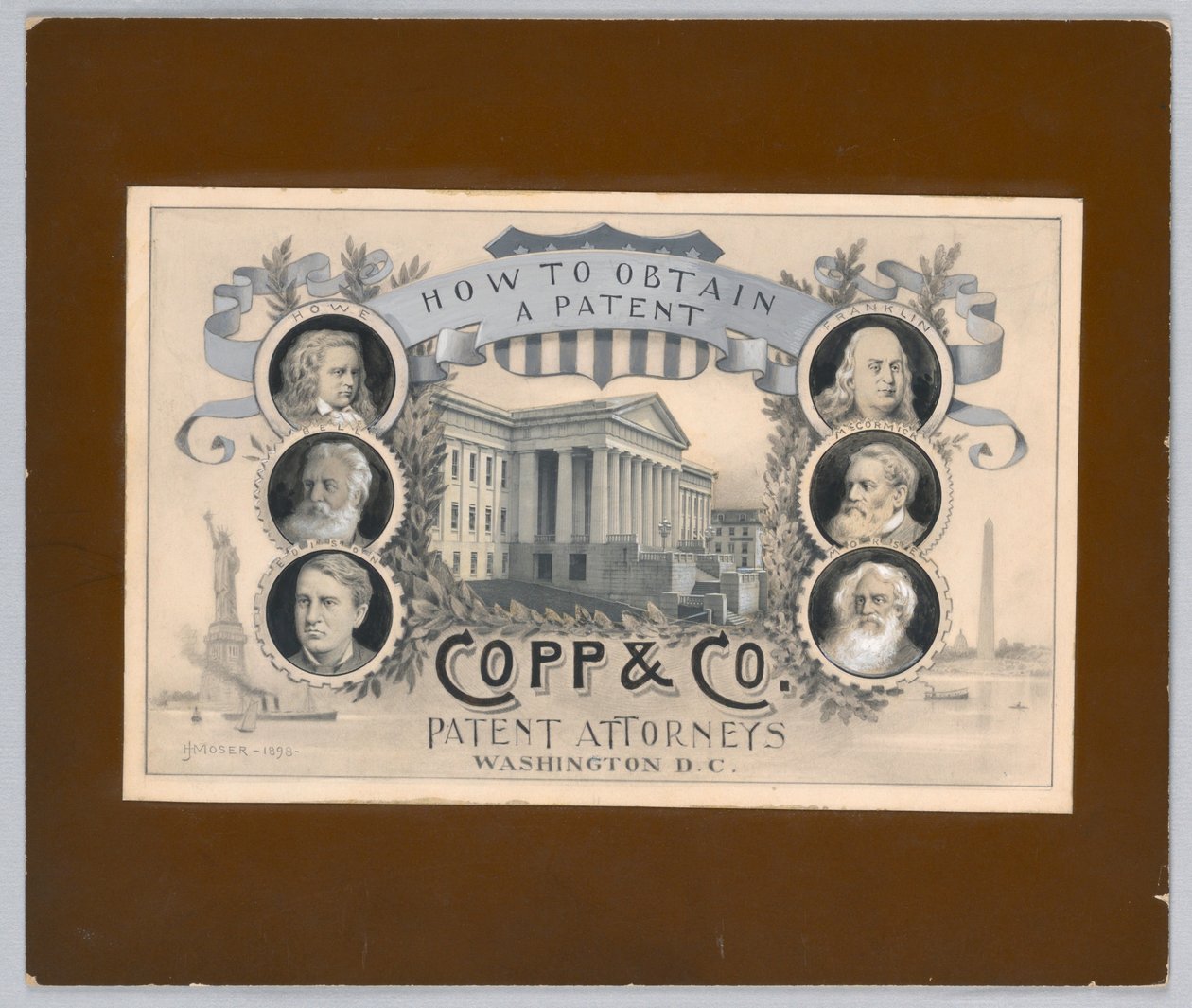 Design til en halvtonegravering: Sådan opnår du et patent, Copp & Co. Patent Attorneys, Washington, D.C. af James Henry Moser