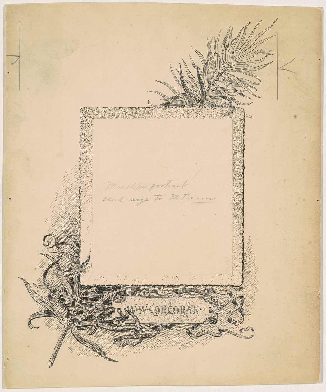 Frontispice, Portræt af W. W. Corcoran af James Henry Moser